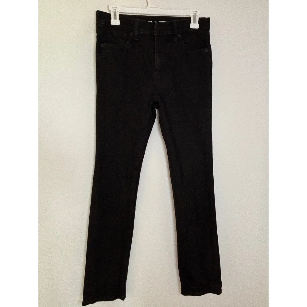 Old Navy Boys Straight Built-In Flex Jeans Black Size 16 Denim Pants